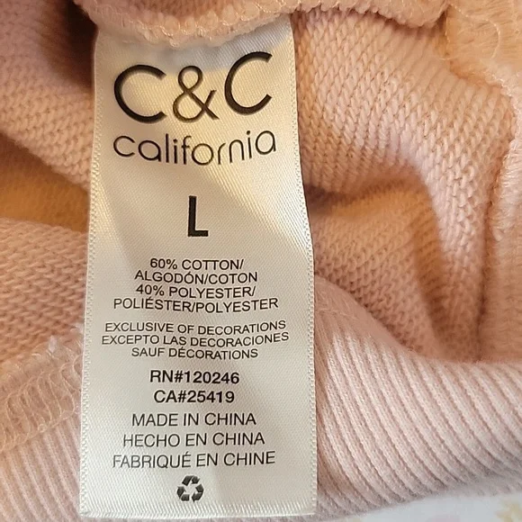 C&C California Pink Crochet Detail Sweater - Picture 5 of 5